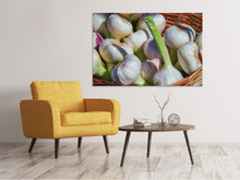 Laden Sie das Bild in den Galerie-Viewer, Leinwandbild Frischer Knoblauch
