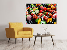 Laden Sie das Bild in den Galerie-Viewer, Leinwandbild Schaschlik Spiesse