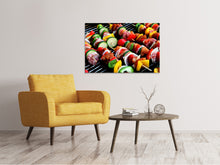Laden Sie das Bild in den Galerie-Viewer, Leinwandbild Schaschlik Spiesse