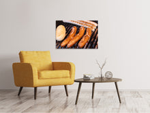 Laden Sie das Bild in den Galerie-Viewer, Leinwandbild Gegrillte Wurst