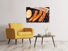 Laden Sie das Bild in den Galerie-Viewer, Leinwandbild Gegrillte Wurst