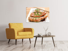 Laden Sie das Bild in den Galerie-Viewer, Leinwandbild Asiatischer Lachs