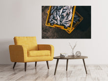 Laden Sie das Bild in den Galerie-Viewer, Leinwandbild Fisch in Kisten