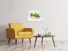 Laden Sie das Bild in den Galerie-Viewer, Leinwandbild Gegrillter Fisch