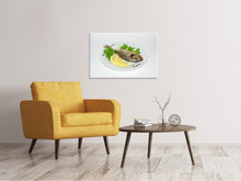 Laden Sie das Bild in den Galerie-Viewer, Leinwandbild Gegrillter Fisch