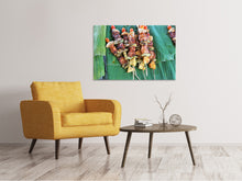 Laden Sie das Bild in den Galerie-Viewer, Leinwandbild Gegrillte Fleischspiesse