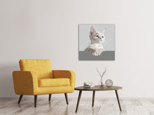 Laden Sie das Bild in den Galerie-Viewer, Leinwandbild Kunstwerk Katze