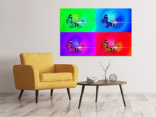 Laden Sie das Bild in den Galerie-Viewer, Leinwandbild Pop Art Bunte Schmetterling
