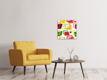 Laden Sie das Bild in den Galerie-Viewer, Leinwandbild Rechtecke im Retrodesign