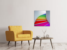 Laden Sie das Bild in den Galerie-Viewer, Leinwandbild Bunte Treppe