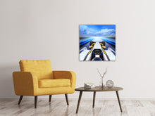 Laden Sie das Bild in den Galerie-Viewer, Leinwandbild Im Rennauto