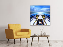 Laden Sie das Bild in den Galerie-Viewer, Leinwandbild Im Rennauto