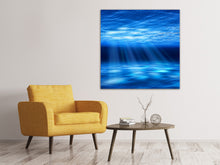 Laden Sie das Bild in den Galerie-Viewer, Leinwandbild Licht unter Wasser