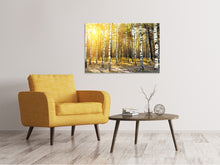 Laden Sie das Bild in den Galerie-Viewer, Leinwandbild Birkenwald