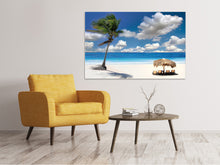 Laden Sie das Bild in den Galerie-Viewer, Leinwandbild Strand an der blauen Lagune