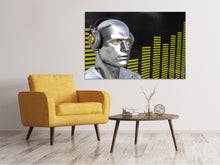 Laden Sie das Bild in den Galerie-Viewer, Leinwandbild Futuristischer DJ