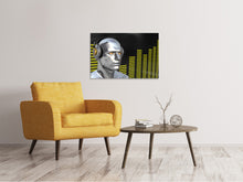 Laden Sie das Bild in den Galerie-Viewer, Leinwandbild Futuristischer DJ