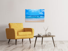Laden Sie das Bild in den Galerie-Viewer, Leinwandbild Sanfte Strandwellen
