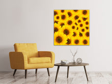 Laden Sie das Bild in den Galerie-Viewer, Leinwandbild Ein Strauss Sonnenblumen