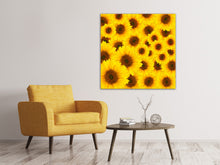 Laden Sie das Bild in den Galerie-Viewer, Leinwandbild Ein Strauss Sonnenblumen