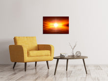Laden Sie das Bild in den Galerie-Viewer, Leinwandbild Glühender Sonnenuntergang