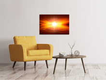 Laden Sie das Bild in den Galerie-Viewer, Leinwandbild Glühender Sonnenuntergang