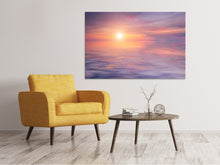 Laden Sie das Bild in den Galerie-Viewer, Leinwandbild Sonnenuntergang auf See