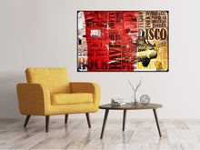 Laden Sie das Bild in den Galerie-Viewer, Leinwandbild Musiktext im Grungestil