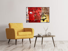 Laden Sie das Bild in den Galerie-Viewer, Leinwandbild Musiktext im Grungestil