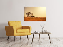 Laden Sie das Bild in den Galerie-Viewer, Leinwandbild Weideland in Kenia