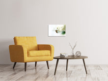 Laden Sie das Bild in den Galerie-Viewer, Leinwandbild Die Hummel und die Blüte