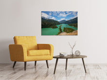 Laden Sie das Bild in den Galerie-Viewer, Leinwandbild Diablo Bergsee