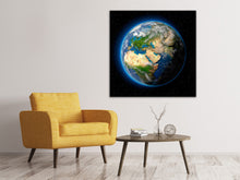 Laden Sie das Bild in den Galerie-Viewer, Leinwandbild Die Erde als Planet