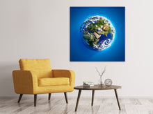 Laden Sie das Bild in den Galerie-Viewer, Leinwandbild Planet Earth
