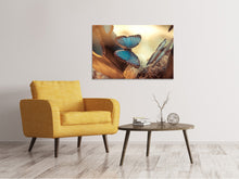 Laden Sie das Bild in den Galerie-Viewer, Leinwandbild Schmetterlinge