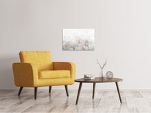 Laden Sie das Bild in den Galerie-Viewer, Leinwandbild Weisse Rosen im Morgentau