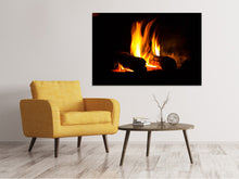 Laden Sie das Bild in den Galerie-Viewer, Leinwandbild Der Kamin
