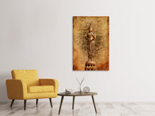Laden Sie das Bild in den Galerie-Viewer, Leinwandbild Goldene Buddha-Statue