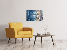 Laden Sie das Bild in den Galerie-Viewer, Leinwandbild Buddha Statur