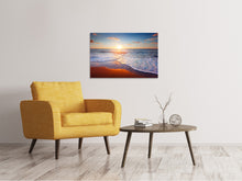Laden Sie das Bild in den Galerie-Viewer, Leinwandbild Sonnenuntergang am Horizont