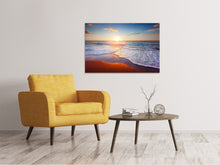 Laden Sie das Bild in den Galerie-Viewer, Leinwandbild Sonnenuntergang am Horizont