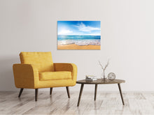 Laden Sie das Bild in den Galerie-Viewer, Leinwandbild Spuren im Sand