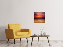 Laden Sie das Bild in den Galerie-Viewer, Leinwandbild Zeile auf den Sand