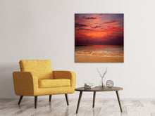 Laden Sie das Bild in den Galerie-Viewer, Leinwandbild Zeile auf den Sand