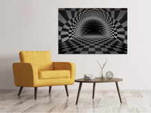 Laden Sie das Bild in den Galerie-Viewer, Leinwandbild Abstraktes Schachbrett