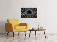Laden Sie das Bild in den Galerie-Viewer, Leinwandbild Abstraktes Schachbrett