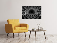 Laden Sie das Bild in den Galerie-Viewer, Leinwandbild Abstraktes Schachbrett