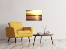 Laden Sie das Bild in den Galerie-Viewer, Leinwandbild Sonnenuntergang an der See