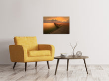 Laden Sie das Bild in den Galerie-Viewer, Leinwandbild Der Steg am Meer