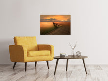 Laden Sie das Bild in den Galerie-Viewer, Leinwandbild Der Steg am Meer